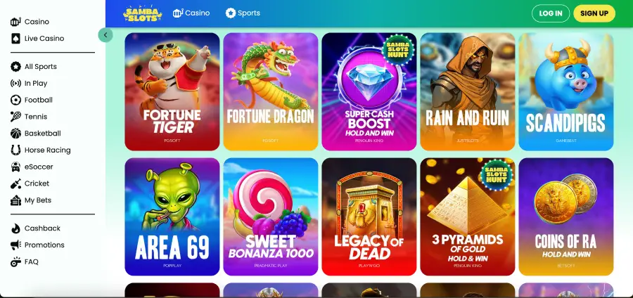 Retrait Samba Slots en cryptomonnaie Bitcoin et Ethereum